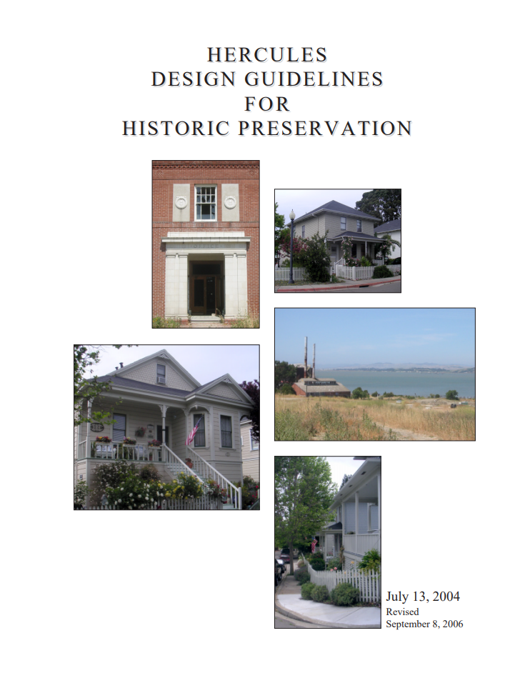 Historic Preservation Design Guidelines Cover Page