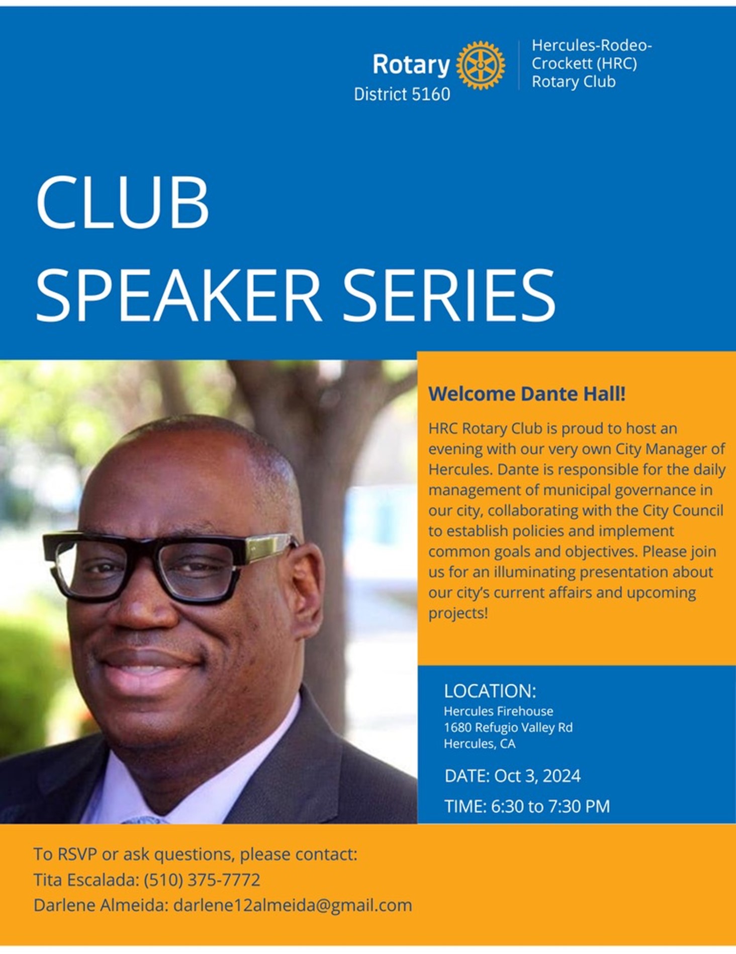 Rotary Club Speaker Series Oct 2024